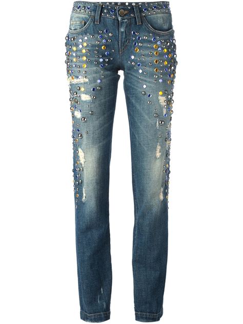 jeans dolce gabbana homme 2018|dolce and gabbana embellished jeans.